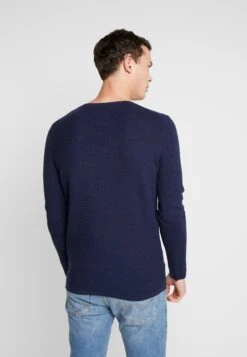 TOM TAILOR Denim Zigzag Structured Crewneck - Trui - Sky Captain Blue -Tom Tailor Winkel 485e37e18e4f466da218500ad6239129