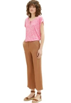 Tom Tailor Mit Raffung - Blouse - Pink Geo Design
