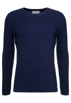 TOM TAILOR Denim Zigzag Structured Crewneck - Trui - Sky Captain Blue -Tom Tailor Winkel 49f32da0eba34b4d932f674dfbd3dceb