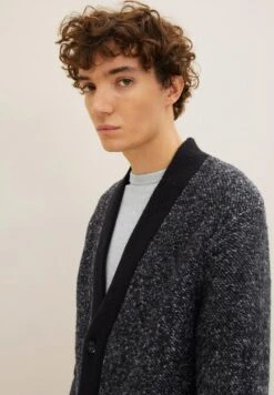 TOM TAILOR Denim Mit Struktur - Vest - Black And White Mouline -Tom Tailor Winkel 4a4d9634eb6a4481abcb55159ac9e350