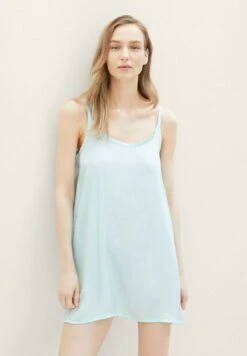 Tom Tailor Nachtjapon - Green Medium Solid