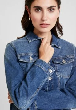 Tom Tailor Authentic Jacket - Spijkerjas - Used Dark Stone Blue Denim -Tom Tailor Winkel 4afa4f43ae754c7496024c8f79ebdbe1