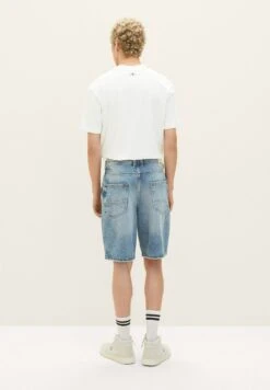 TOM TAILOR Denim Jeansshort - Destroyed Light Stone Blue Den -Tom Tailor Winkel 4b015b760dd14da2b60656bea107ced3
