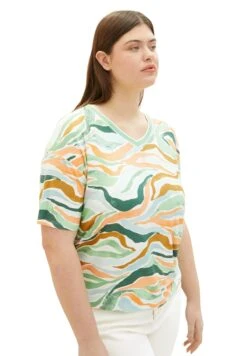 Tom Tailor Plus Mit Allover-Print - T-Shirt Print - Colorful Wavy Design -Tom Tailor Winkel 4b8fef3912ca47028096e7ba4730729f
