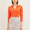 Tom Tailor 3/4 Mit Kragen - Poloshirt - Fever Red -Tom Tailor Winkel 4e510778d26e4ee0b4e9462eb07dd04a