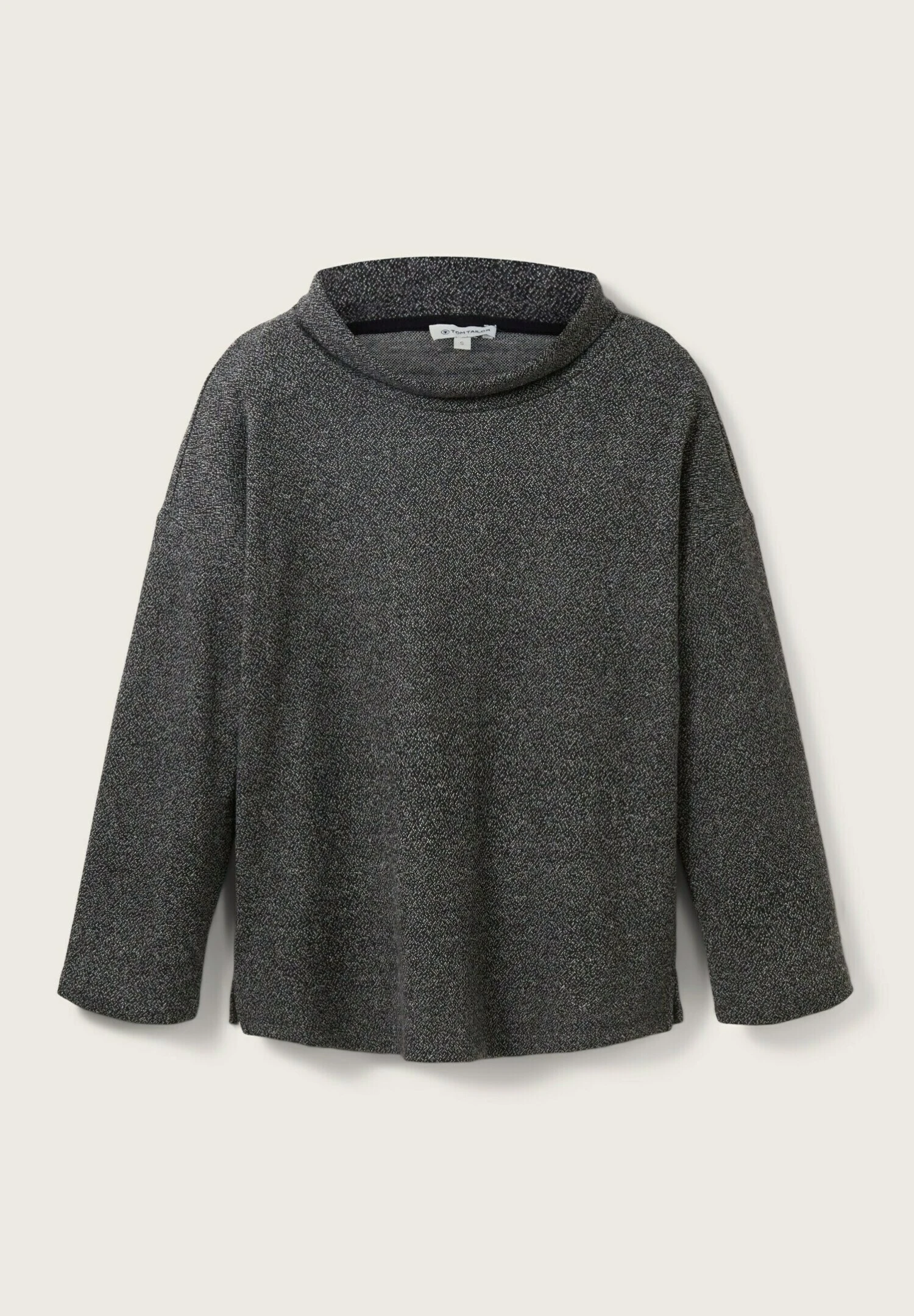 Tom Tailor Trui - Black White Structure Design 11 Tom Tailor Trui - Black White Structure Design - Afbeelding 9