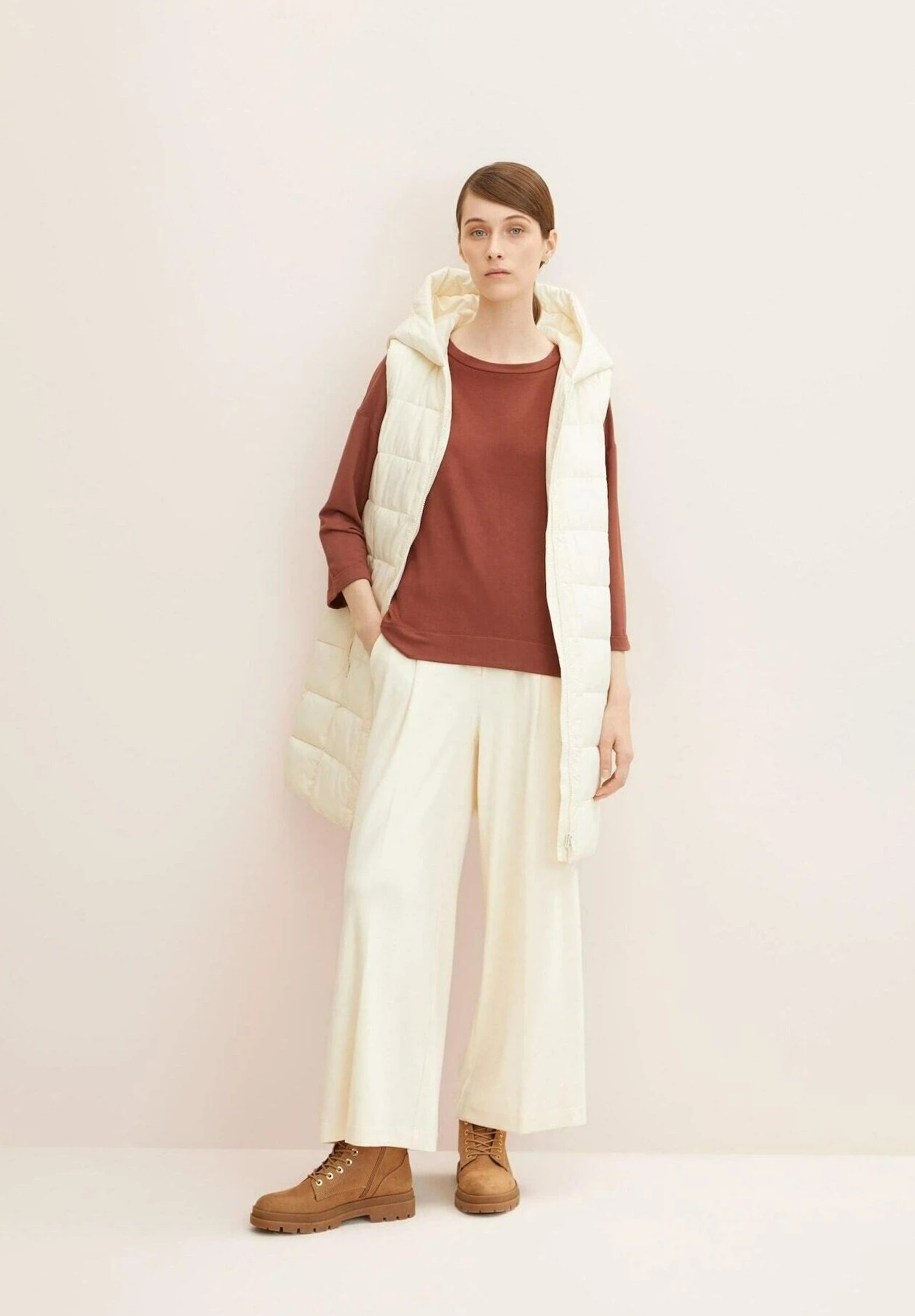 Tom Tailor Sweater - Grounded Brown 4 Tom Tailor Sweater - Grounded Brown - Afbeelding 2