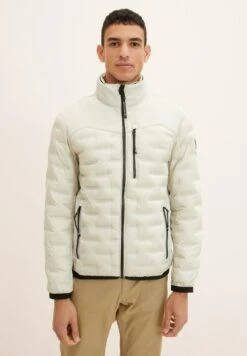 Tom Tailor Regular FitMit Steppungen - Jas - Beige Alfalfa