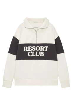 Tom Tailor Mit Textprint - Sweater - Gardenia White