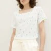 Tom Tailor Blouse - Offwhite Palm Design -Tom Tailor Winkel 4fe05e3c76f843e6adca1456a67db99b