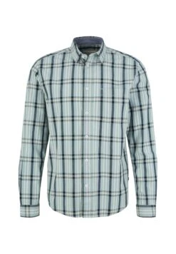 Tom Tailor Kariertes- Overhemd - Ice Blue Navy Check -Tom Tailor Winkel 5077f915ea48496ba3891e5ae58bc335