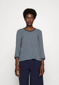 Tom Tailor T-Shirt Print - Navy Geometrical Design