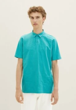 TOM TAILOR Denim Strukturiert - Poloshirt - Deep Turquoise