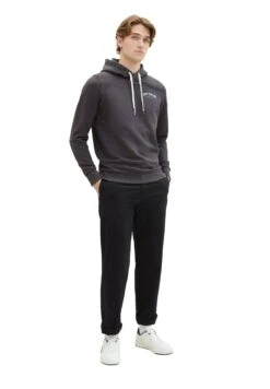 Tom Tailor Mit Logo Print - Hoodie - Dark Grey Melange