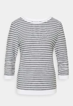 TOM TAILOR Denim Striped Jacquard- Sweater - Blue White