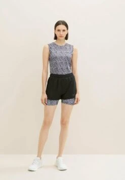 Tom Tailor Active Wear- Shorts - Black Leo -Tom Tailor Winkel 5377300a852f454f9ff134a71745b938