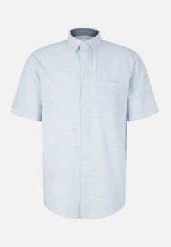 Tom Tailor Kurzarm Mit Struktur - Overhemd - White Blue Fil A Fil Dobby -Tom Tailor Winkel 53a4a046e9df4a6abdb0fc412ff2b215