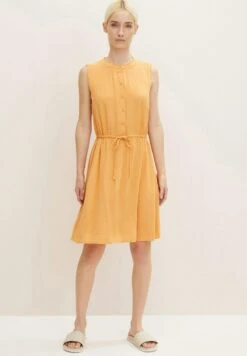 TOM TAILOR Denim Mit Feiner Raffung - Blousejurk - Golden Peach