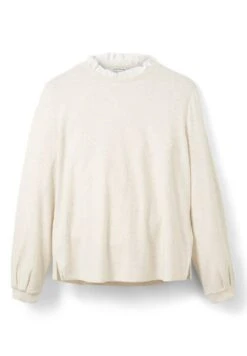 Tom Tailor Mit Rüschen Detail - Sweater - Soft Buttercream Melange -Tom Tailor Winkel 5420304d2b494456906f19b60110e307