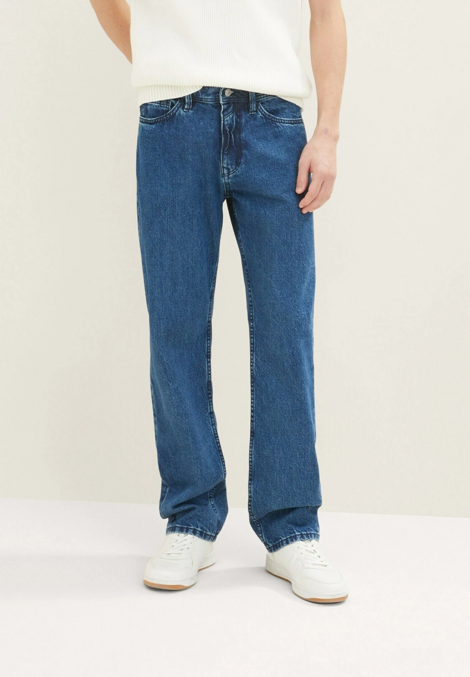 TOM TAILOR Denim Straight Leg Jeans - Clean Mid Stone Blue Denim 9 TOM TAILOR Denim Straight Leg Jeans - Clean Mid Stone Blue Denim - Afbeelding 7