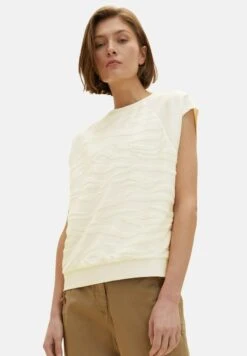 Tom Tailor Mit Struktur - T-Shirt Print - Offwhite Towelling Waves -Tom Tailor Winkel 5465a57eb6ea4651adbe12057db47066