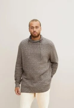 Tom Tailor Mit Sch - Trui - Navy White Brown Mouline -Tom Tailor Winkel 54a29fd3ea3e439085e46b63e001aa60