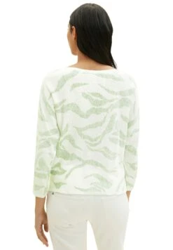 Tom Tailor Gemusterter- Trui - Green Wavy Knit Design -Tom Tailor Winkel 54aff5106f6045129b45701b53cd39dd