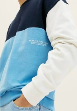 Tom Tailor Relaxed Colorblock - Sweater - Rainy Sky Blue -Tom Tailor Winkel 54bc2ea540e14837b03a9a27d68d582b