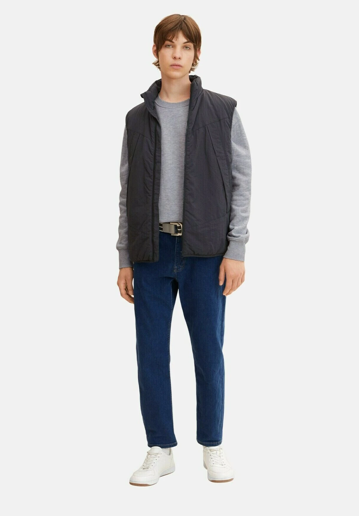 TOM TAILOR Denim Straight Leg Jeans - Used Mid Stone Blue Denim 4 TOM TAILOR Denim Straight Leg Jeans - Used Mid Stone Blue Denim - Afbeelding 2