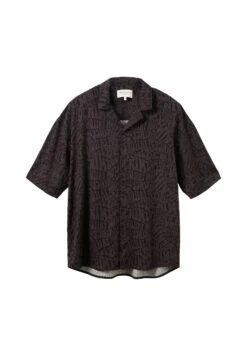 TOM TAILOR Denim Kurzarm - Overhemd - Black Bubble Wording Print -Tom Tailor Winkel 55034672268e44c8832462fc5599d6ba