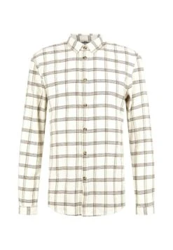 TOM TAILOR Denim Mit Karomuster - Overhemd - Beige Base Multicolor Check -Tom Tailor Winkel 5639ddf112e3499c99e91af702a7ec10