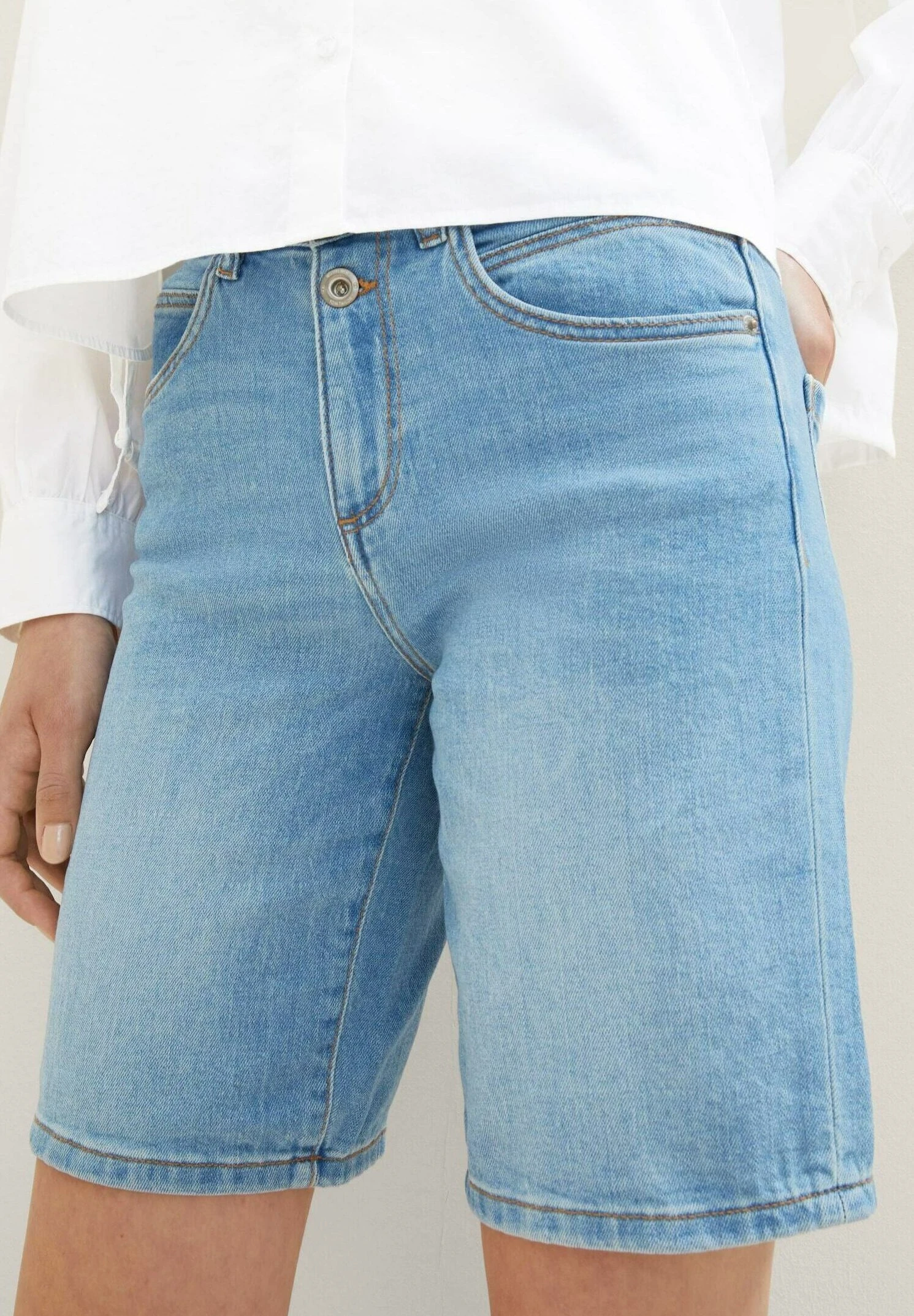 Tom Tailor Kate Vintage - Jeansshort - Light Stone Wash Denim 9 Tom Tailor Kate Vintage - Jeansshort - Light Stone Wash Denim - Afbeelding 7