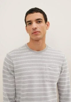 Tom Tailor Longsleeve - Grey Twotone White Stripe -Tom Tailor Winkel 57abe77becb34afa83ca986052a1eb58