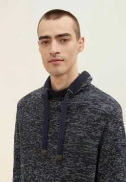 Tom Tailor Trui - Navy/Kakhi/White Mouline -Tom Tailor Winkel 57f4d30d2e4146c0afa8c36f5f7f48f8