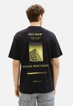 TOM TAILOR Denim Mit- T-Shirt Print - Black