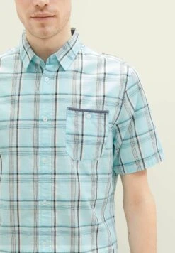 Tom Tailor Mit Karomuster - Overhemd - Turquoise Colorful Check -Tom Tailor Winkel 58fb01206f8c49648ab063b84da14845
