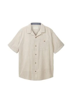 Tom Tailor Kurzarm - Overhemd - Desert Fawn Horizontal Stripe -Tom Tailor Winkel 590415ca6824428a9fa886ab714cc281