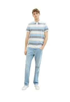 Tom Tailor Poloshirt - Blue Multicolor Big Stripe