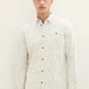 Tom Tailor Gestreiftes - Overhemd - Off White Sea Green Stripe -Tom Tailor Winkel 5aa3896d3d8c4b2494c41c253eb1b6e7