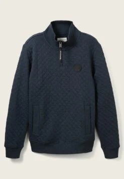 Tom Tailor Mit Steppmuster  - Sweater - Blue Grey Melange -Tom Tailor Winkel 5accc7e8f3ff4b21a2bc4409c23337c5