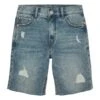 Tom Tailor Im Destroyed Look - Jeansshort - Destroyed Bleached Blue Denim -Tom Tailor Winkel 5b0c12e9b24447079decf7748033c60f