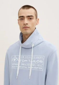 Tom Tailor Mit Stehkragen - Sweater - Light Fern Blue -Tom Tailor Winkel 5b5122d39e3940688cee280dfdd4bec5