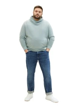 Tom Tailor Plus Basic- Hoodie - Light Ice Blue