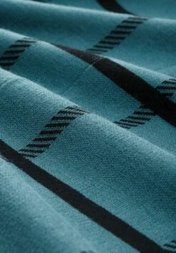 Tom Tailor Gebreide Jurk - Teal Blue Knit Check Design -Tom Tailor Winkel 5c044d48837d4714bb7f2b0360bcf00a
