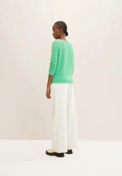 TOM TAILOR Denim Structured - Sweater - Strong Green -Tom Tailor Winkel 5c37878ec3d94be191f86d569dc660cb