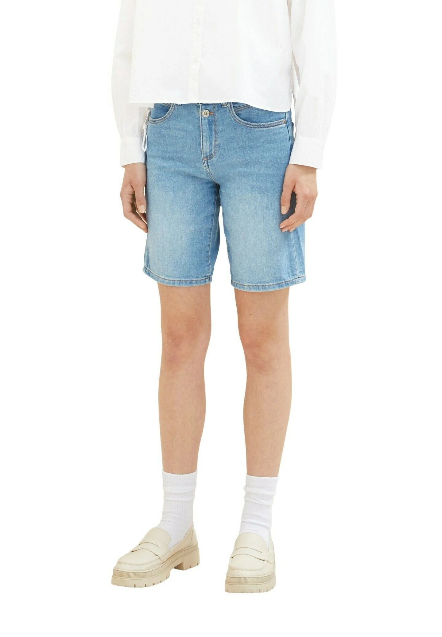 Tom Tailor Kate Vintage - Jeansshort - Light Stone Wash Denim 10 Tom Tailor Kate Vintage - Jeansshort - Light Stone Wash Denim - Afbeelding 8