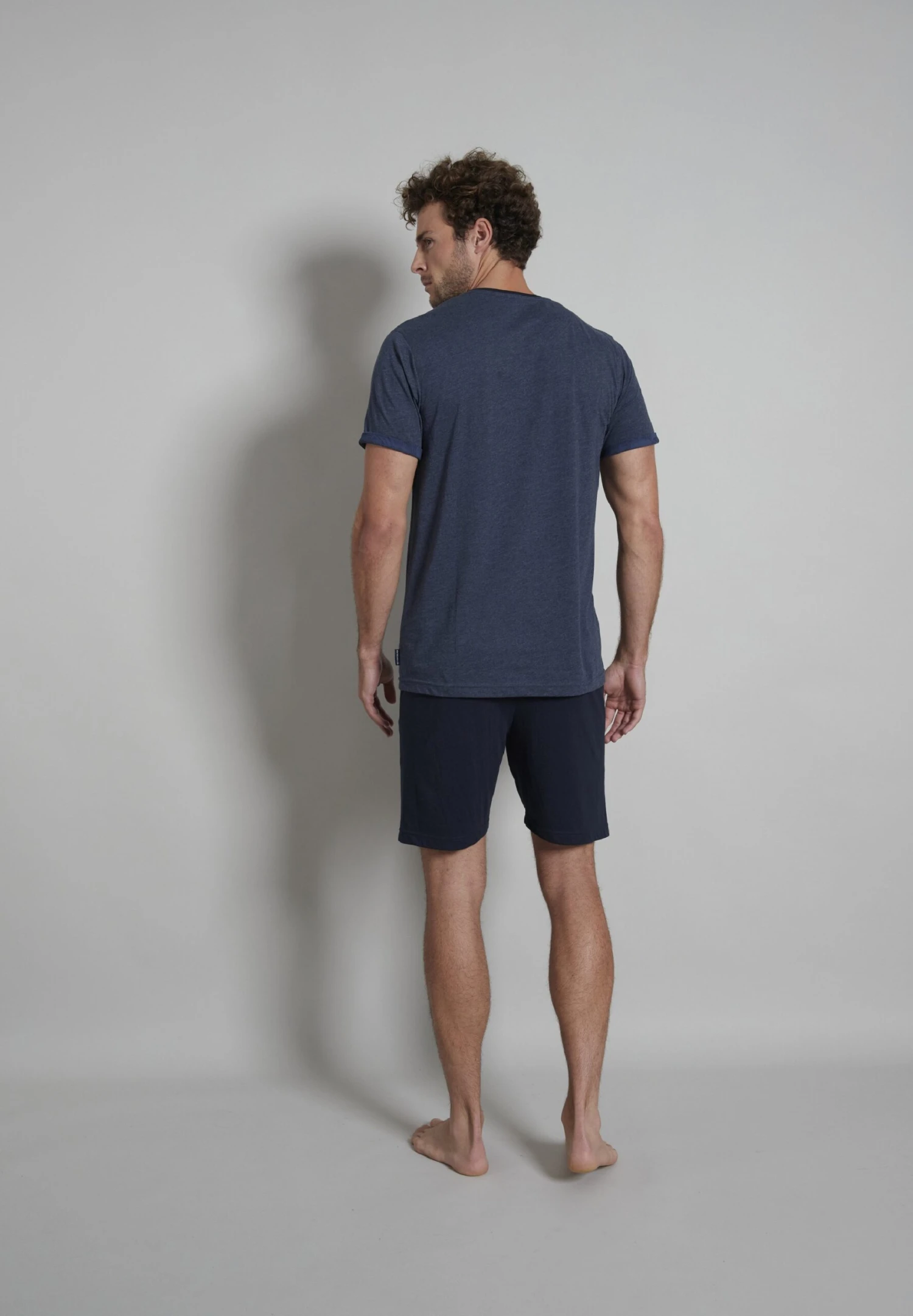 Tom Tailor Set - Pyjama - Blau Dunkel Melange 4 Tom Tailor Set - Pyjama - Blau Dunkel Melange - Afbeelding 2