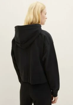 TOM TAILOR Denim Cropped - Sweater Met Rits - Deep Black -Tom Tailor Winkel 5d6fe60126cb4a3f912eccfa3cb7f302