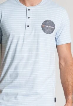 Tom Tailor Set Shorty - Pyjama - Blau Hell Streifen -Tom Tailor Winkel 5ddc1b4bf939414080cb2087ad7ab8df