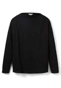 Tom Tailor Mit Umgeschlagenem Stehkragen - Longsleeve - Deep Black -Tom Tailor Winkel 5e1e3c66ced541f3ae31214491998d2d